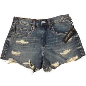 NWT Blank NYC The Barrow Cutoff High Rise Denim Shorts Size 25